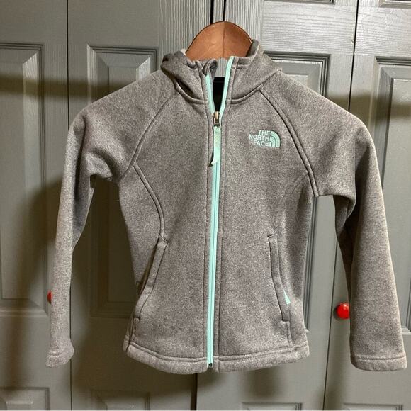 NORTH FACE Girls' Banderitas Full-Zip Jacket XS 6 Grey Heather - Picture 2 of 11